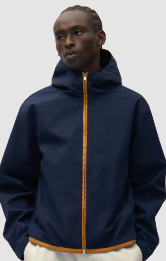 Contrast Zip Hooded Jacket