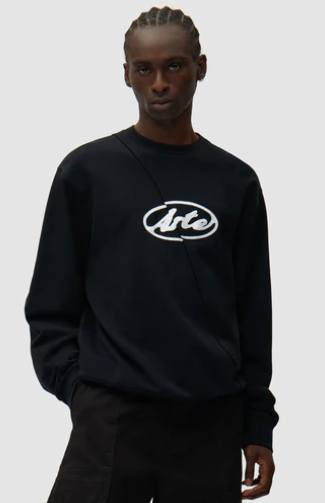 Embroidered Circle Logo Sweater