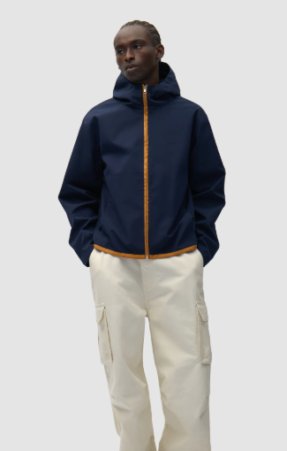 Contrast Zip Hooded Jacket