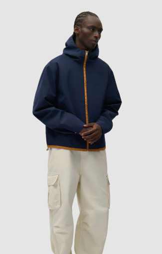 Contrast Zip Hooded Jacket