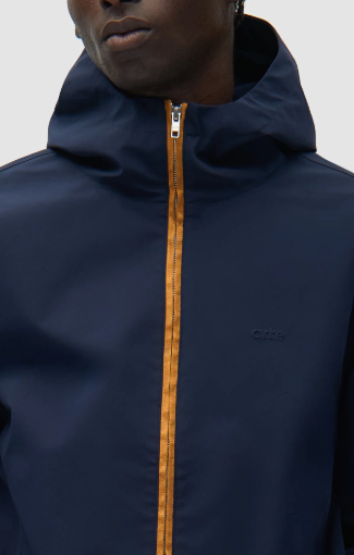 Contrast Zip Hooded Jacket