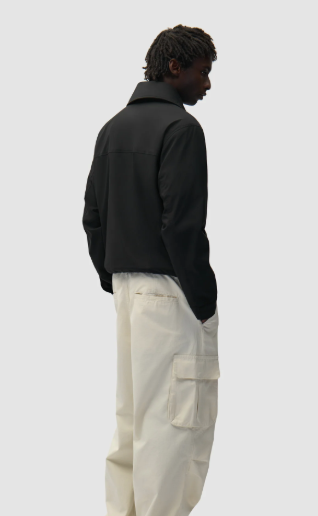 Large Collar Nylon Jacket