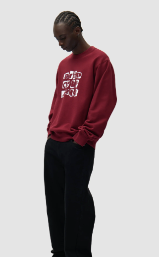 Multi Logo Crewneck Long Sleeve T-Shirt