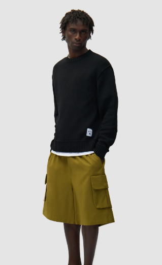 Omkeerbaar gebreid label