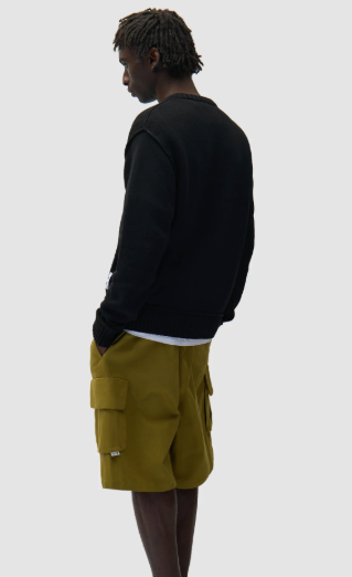 Omkeerbaar gebreid label