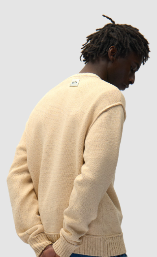 Omkeerbaar gebreid label