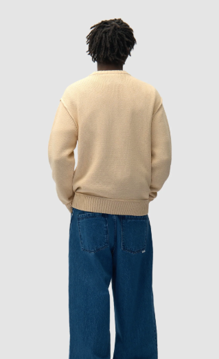 Omkeerbaar gebreid label