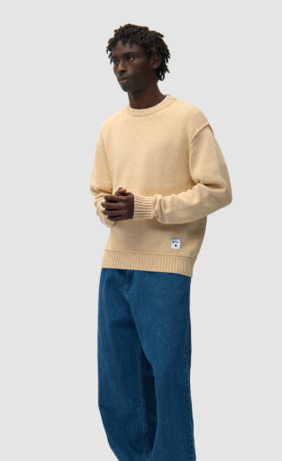 Omkeerbaar gebreid label