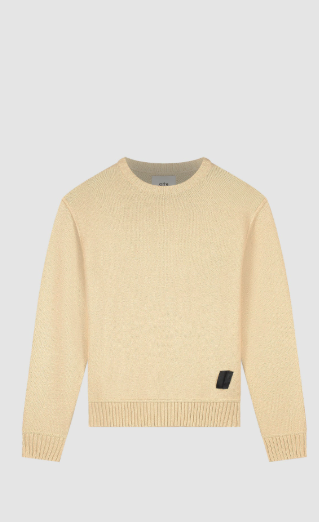 Omkeerbaar gebreid label