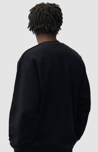 Reversible Label Crewneck Sweater