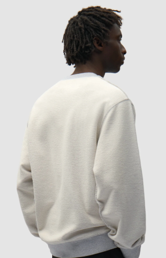 Reversible Label Crewneck Sweater
