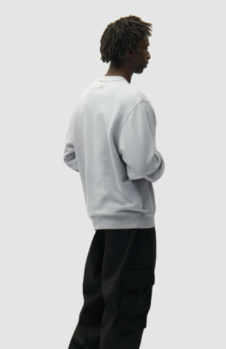 Reversible Label Crewneck Sweater