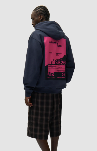 Hoodie met poster op de rug