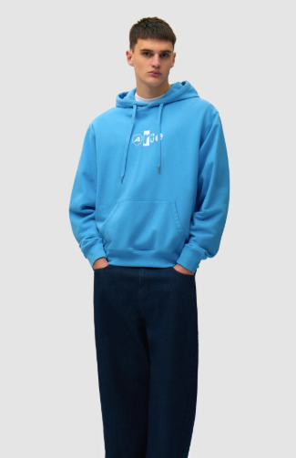 Hoodie met collage-logo