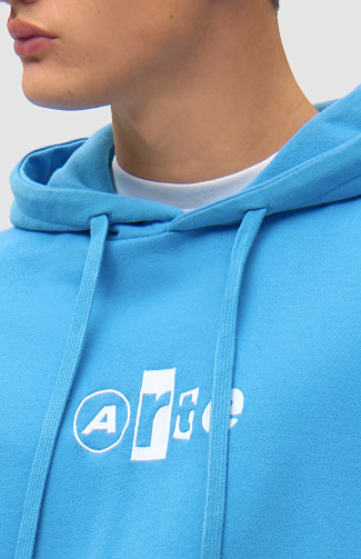 Hoodie met collage-logo