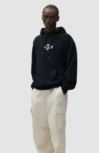 Hoodie met collage-logo