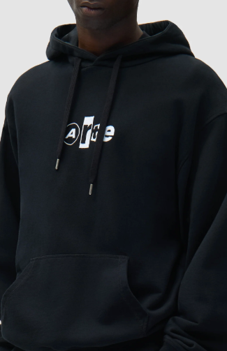 Hoodie met collage-logo