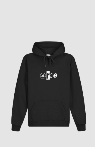 Hoodie met collage-logo