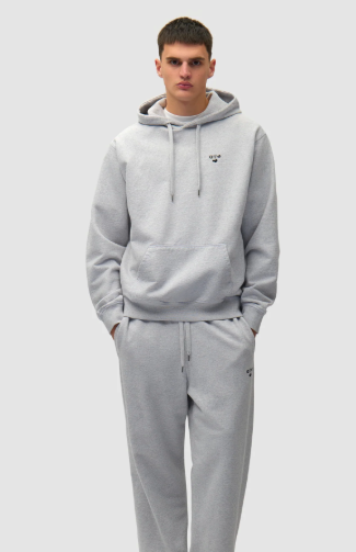 Hoodie met hartvormig logo