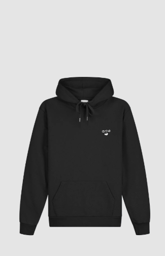 Hoodie met hartvormig logo