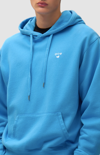 Hoodie met hartvormig logo