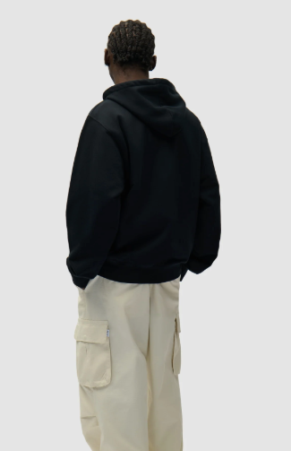 Hoodie met ritssluiting en cirkelvormig logo