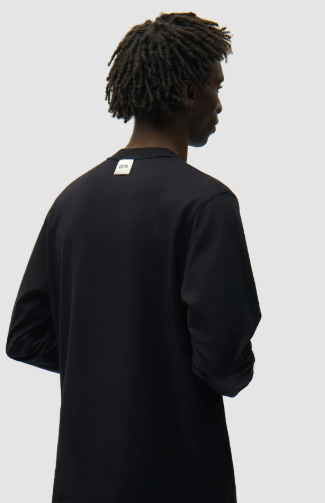 Omkeerbaar label met lange mouwen