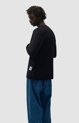 Omkeerbaar label met lange mouwen