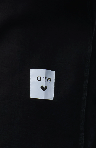 Omkeerbaar label met lange mouwen