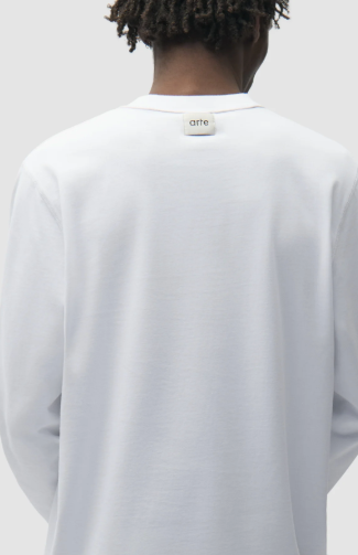 Omkeerbaar label met lange mouwen