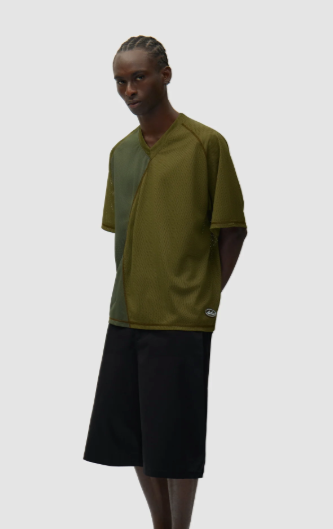 T-shirt met mesh-inzetstukken