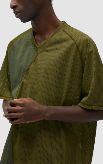 T-shirt met mesh-inzetstukken