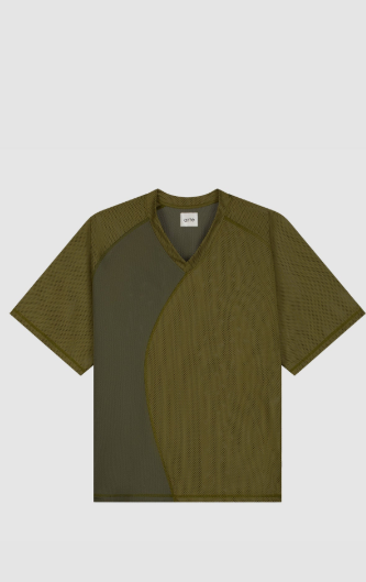 T-shirt met mesh-inzetstukken
